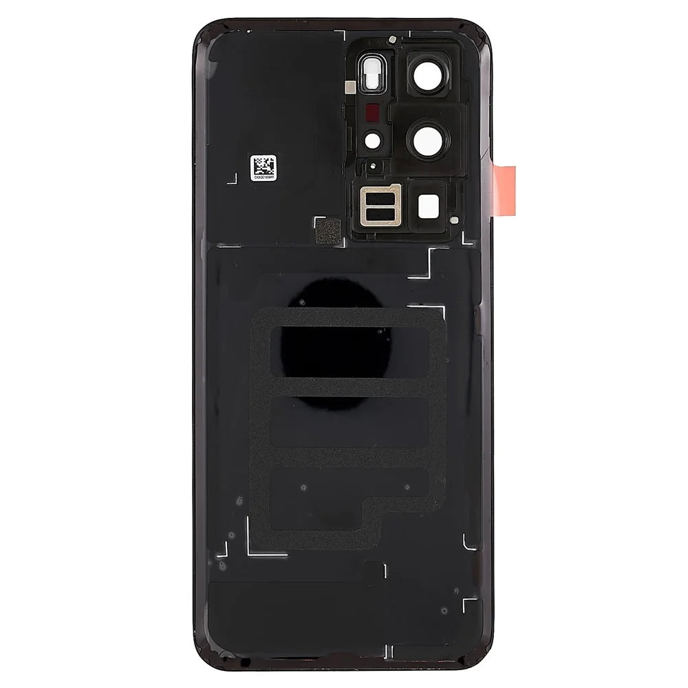 For Huawei P40 Pro OEM Battery Housing with Adhesive Sticker + Camera Lens Cover - Black - 4