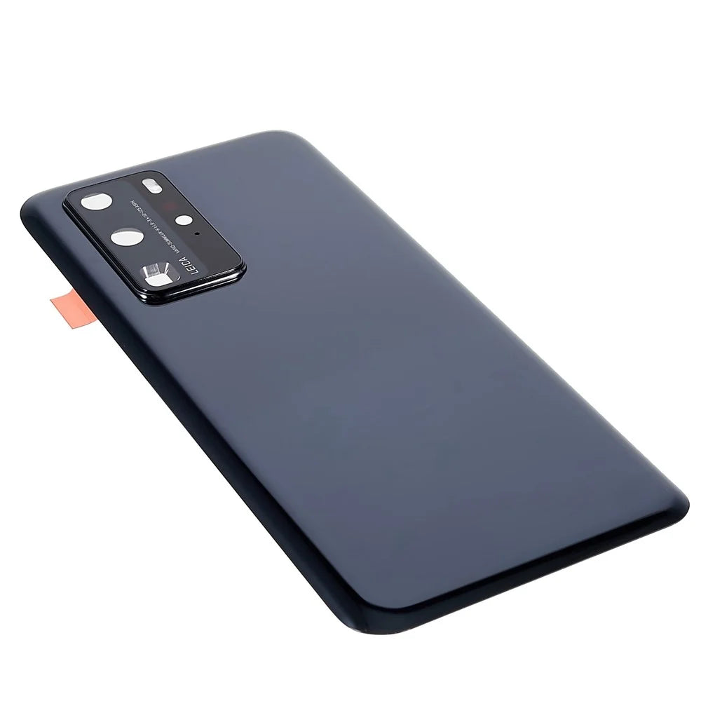 For Huawei P40 Pro OEM Battery Housing with Adhesive Sticker + Camera Lens Cover - Black - 5