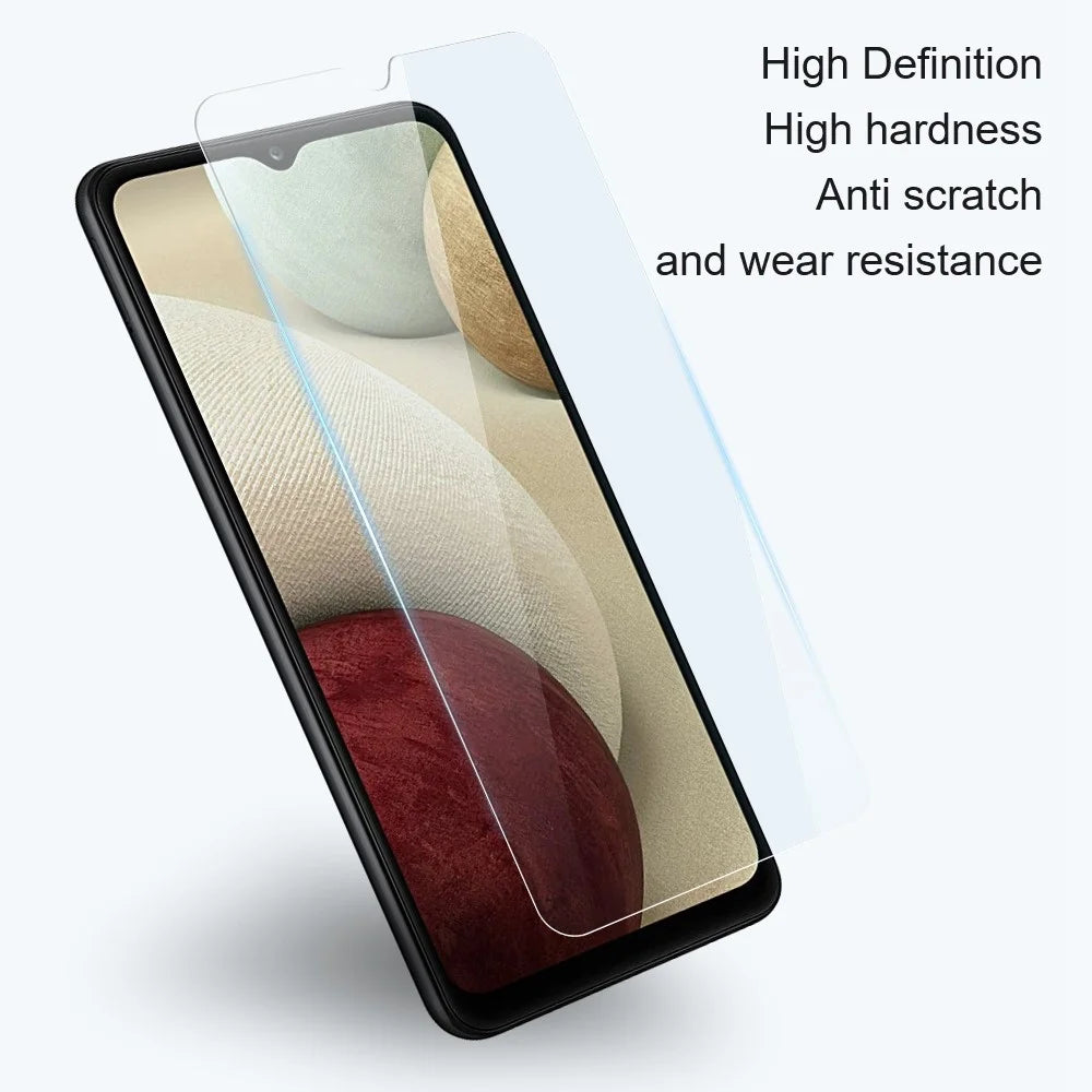 AMORUS For Samsung Galaxy A02s (166.5mm) HD Visual 2.5D Arc Edge High Aluminum-silicon Glass Film Anti-oil Screen Protector - 3