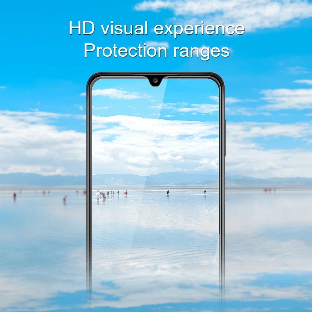 AMORUS For Samsung Galaxy A02s (166.5mm) HD Visual 2.5D Arc Edge High Aluminum-silicon Glass Film Anti-oil Screen Protector - 5