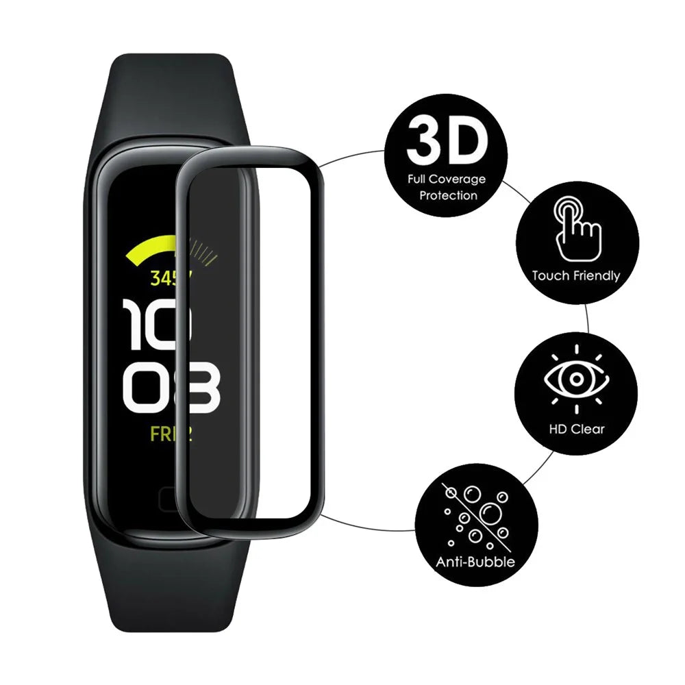 ENKAY HAT PRINCE 2Pcs / Set for Samsung Galaxy Fit2 Full Screen Protector 3D Curved Soft PC Edge + PMMA Ultra Clear Film - 2