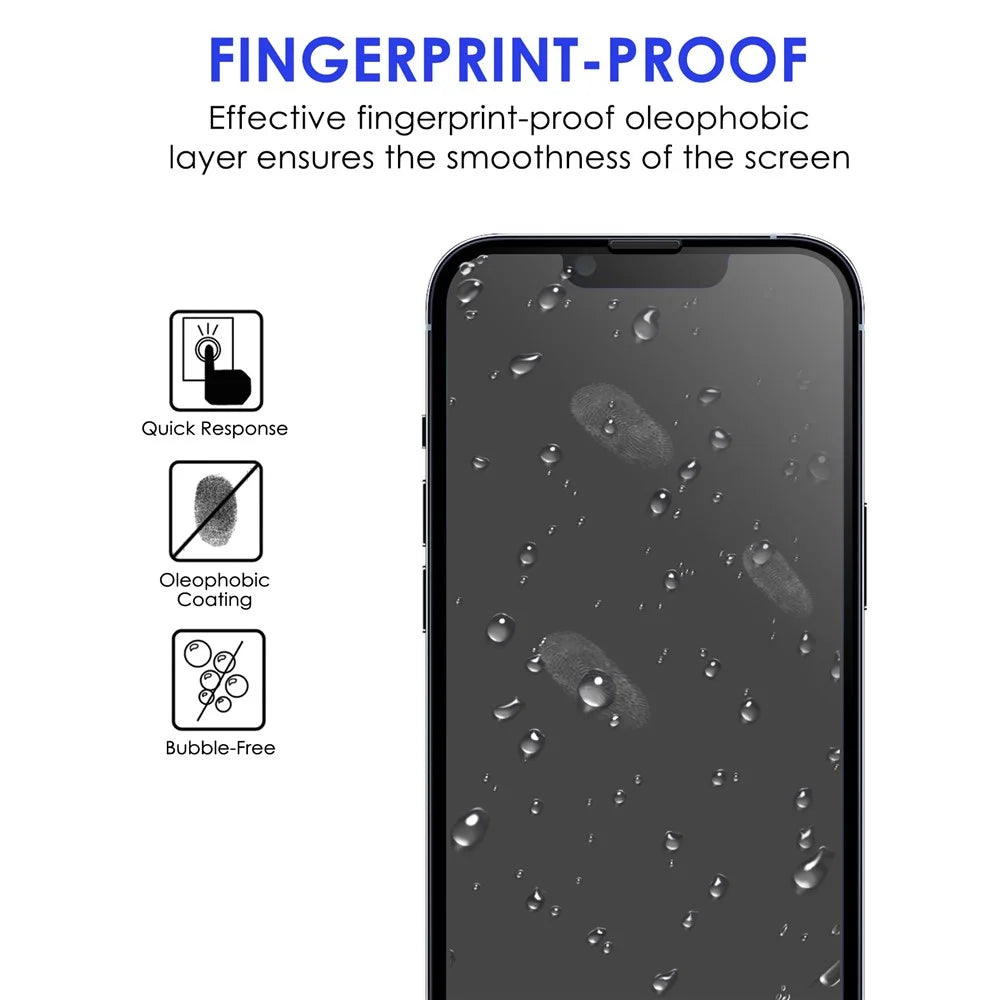 For iPhone 14 6.1 inch Ultra Clear AGC Tempered Glass Film Anti-explosion Black Edge Full Glue Full Screen Protector - 2