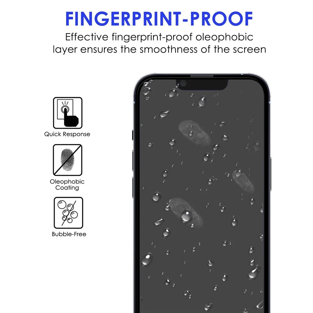 For iPhone 14 Plus 6.7 inch Sensitive-touch Tempered Glass Film Anti-explosion Black Edge Full Glue Full Screen Protector - 2
