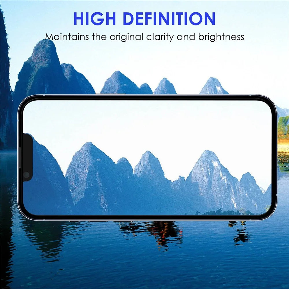 For iPhone 14 Plus 6.7 inch Sensitive-touch Tempered Glass Film Anti-explosion Black Edge Full Glue Full Screen Protector - 3
