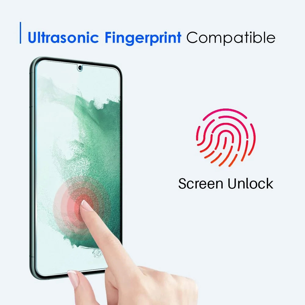 NORTHJO 2Pcs / Set for Samsung Galaxy S22 5G / S23 0.18mm Ultra Clear Anti-scratch Tempered Glass Film Fingerprint Unlock Screen Protector - 3