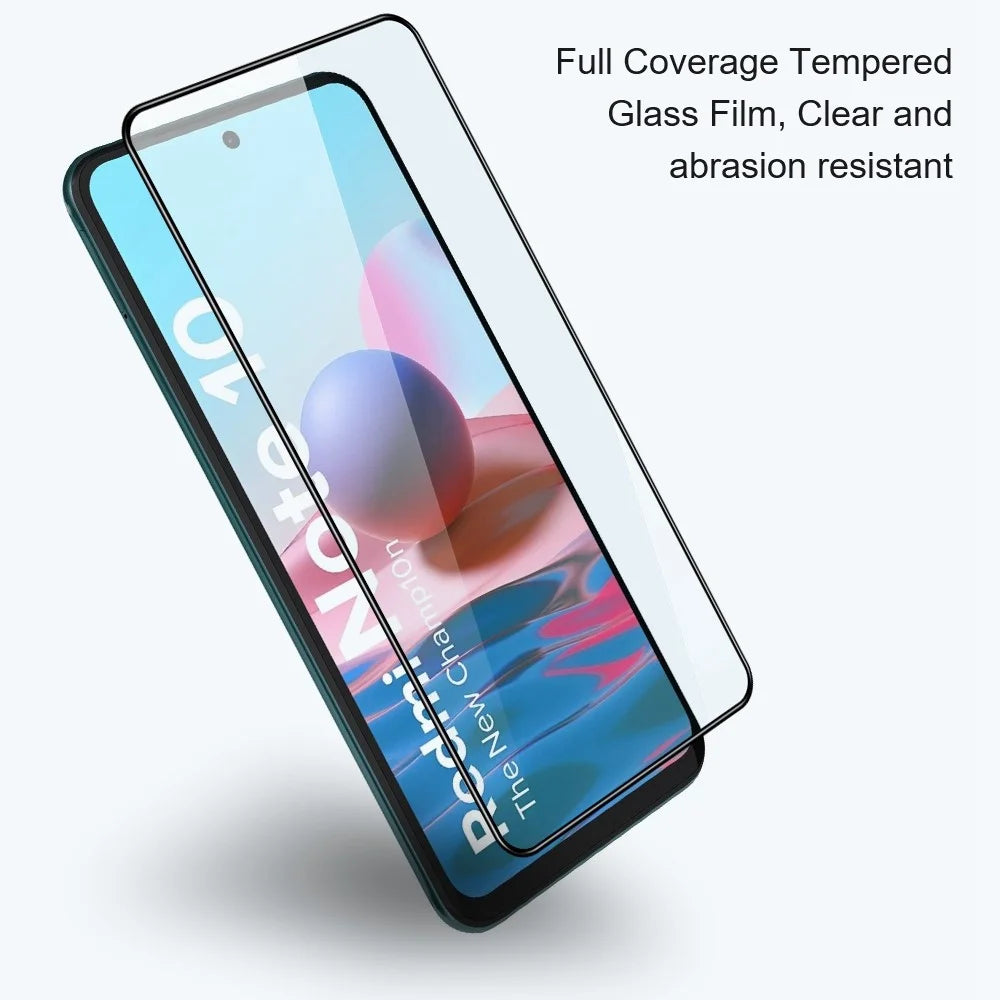 AMORUS For Oppo A57 (2022) 5G / A77 5G Full Screen Protector Silk Printing Full Glue Secondary Strengthening Tempered Glass Film - Black - 4