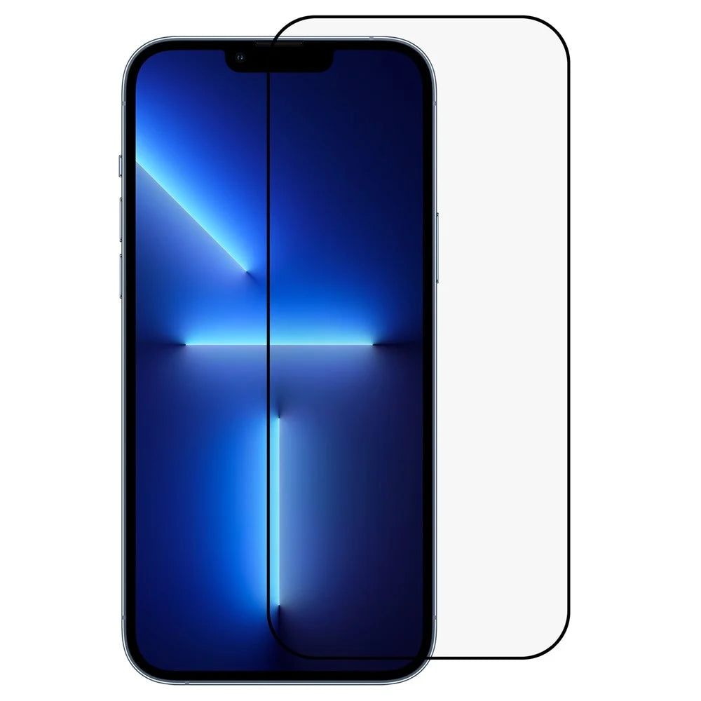 RURIHAI for iPhone 14 Pro 6.1 inch Full Glue Full Covering Screen Protector Secondary Hardening Anti-wear 9H 2.5D HD Aluminum-silicon Glass Film - 1