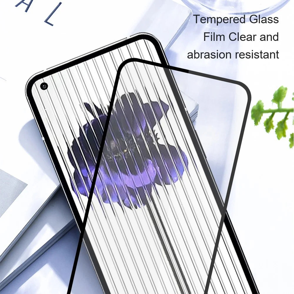 AMORUS 2Pcs / Set For Nothing phone (1) 5G Full Glue Tempered Glass Secondary Hardening Silk Printing Full Screen Protector - Black - 4