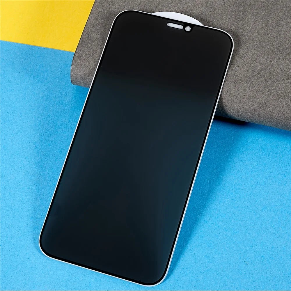 For iPhone 12 / 12 Pro 6.1 inch Anti-spy Silk Printing Full Screen High Aluminium-silicon Glass Film Full Glue Anti-scratch Tempered Glass Screen Protector - 3