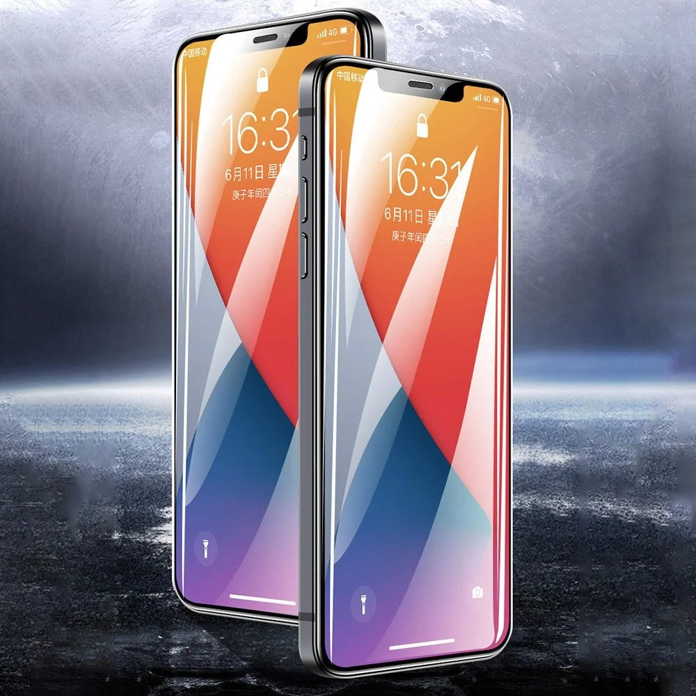 For iPhone 14 6.1 inch High Transparency Anti-explosion Anti-fingerprint High Aluminium-silicon Glass Full Covering Phone Screen Protector Film - 2