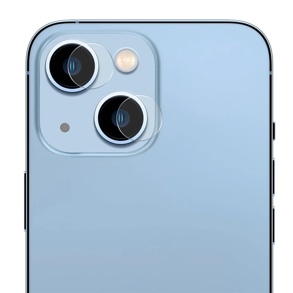ENKAY HAT PRINCE 2Pcs / Set for iPhone 14 6.1 inch / 14 Plus Rear Camera Lens Film 0.2mm HD Clear Tempered Glass Anti-scratch Lens Protector - 1