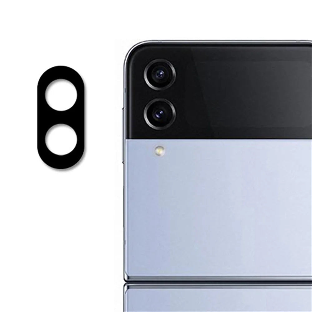 ENKAY HAT PRINCE For Samsung Galaxy Z Flip4 5G Anti-wear Full Coverage Rear Camera Lens Protector Silk Printing Tempered Glass Lens Film - 1