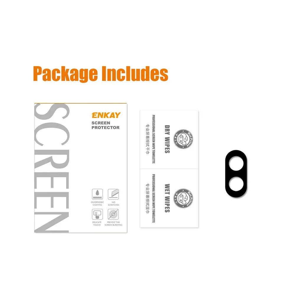 ENKAY HAT PRINCE For Samsung Galaxy Z Flip4 5G Anti-wear Full Coverage Rear Camera Lens Protector Silk Printing Tempered Glass Lens Film - 7