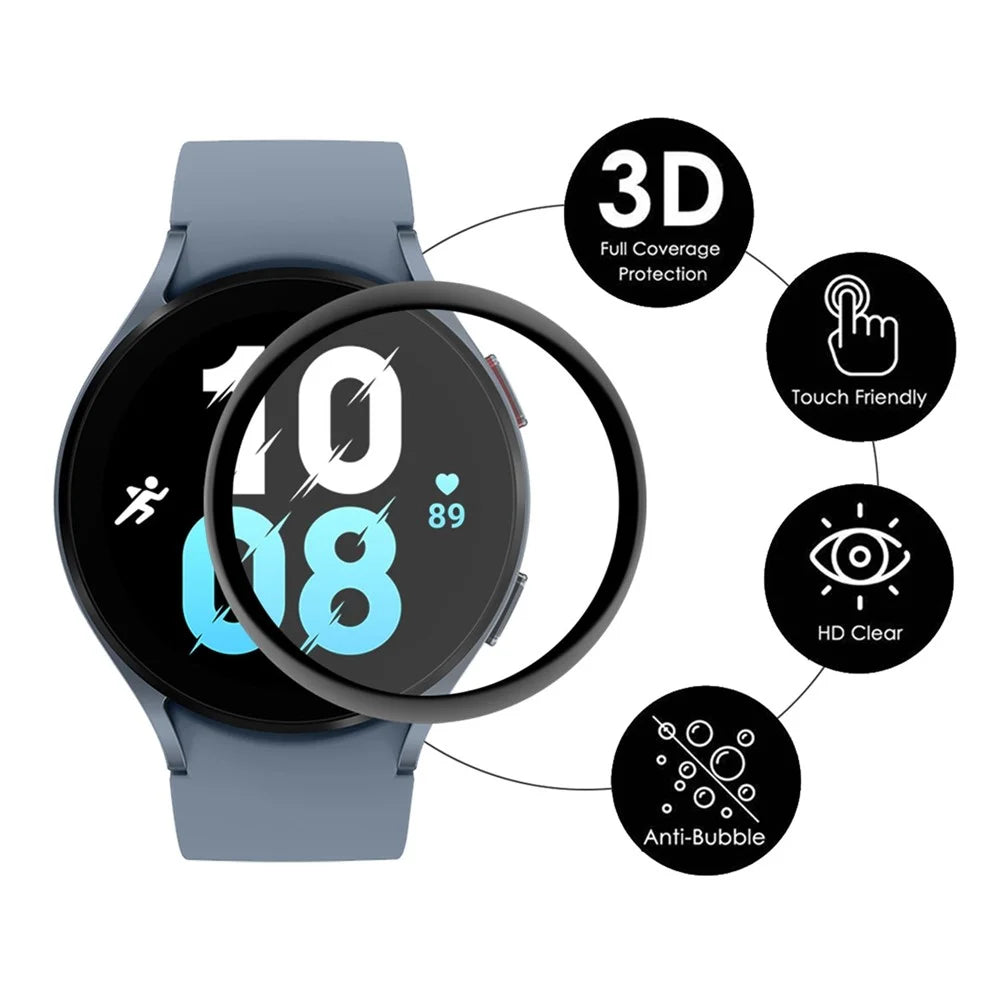 ENKAY HAT PRINCE 2Pcs / Set for Samsung Galaxy Watch 5 44mm Soft PC Edge Screen Protector 3D Curved Full Cover HD Clear PMMA Film - 2
