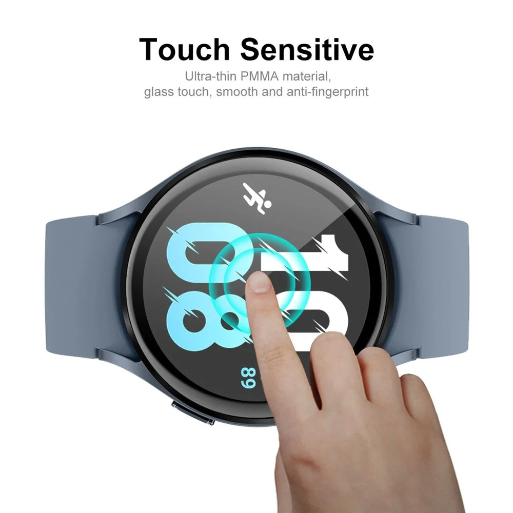 ENKAY HAT PRINCE 2Pcs / Set for Samsung Galaxy Watch 5 44mm Soft PC Edge Screen Protector 3D Curved Full Cover HD Clear PMMA Film - 4