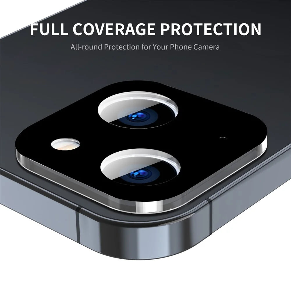 ENKAY HAT PRINCE For iPhone 14 6.1 inch / 14 Plus Rear Camera Lens Protector Full Cover Silk Printing Tempered Glass HD Clear Film - 2