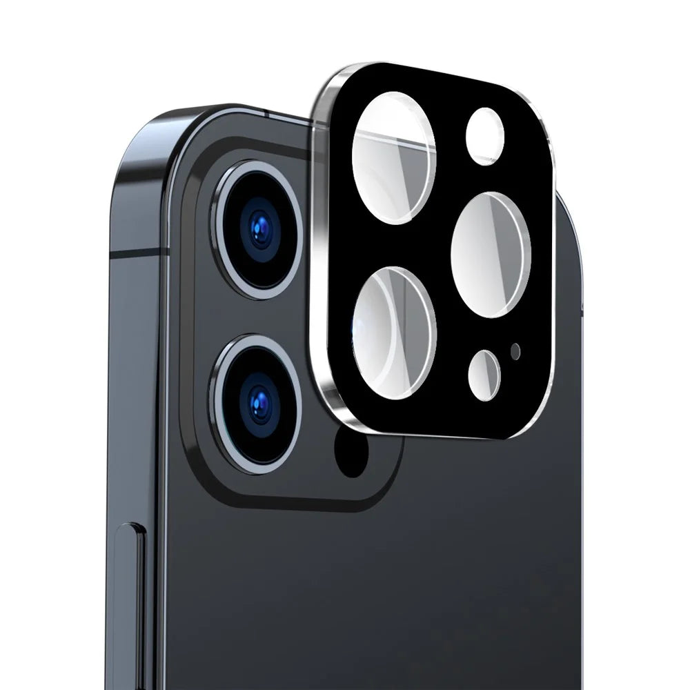 ENKAY HAT PRINCE For iPhone 14 Pro 6.1 inch / 14 Pro Max 6.7 inch Full Cover Camera Lens Protector Ultra Clear Silk Printing Tempered Glass Lens Film - 1