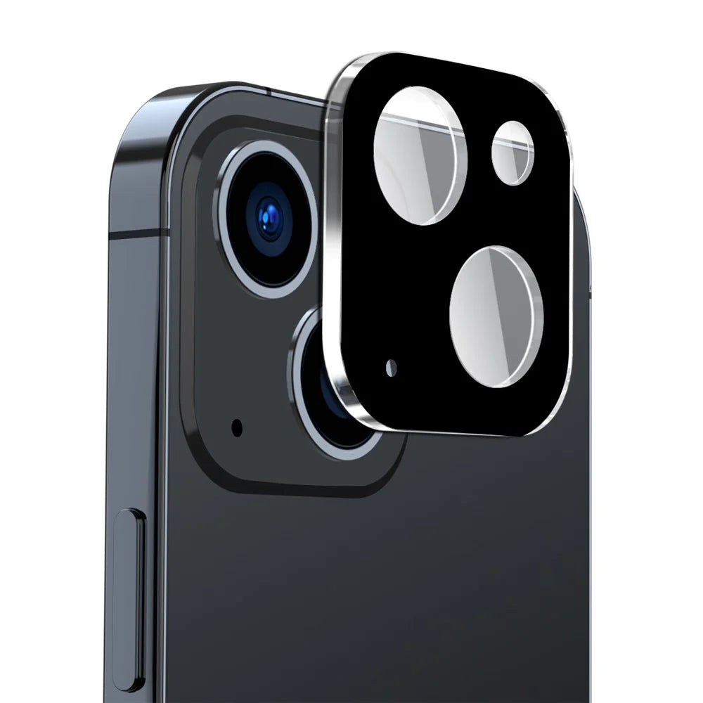 ENKAY HAT PRINCE For iPhone 13 6.1 inch / 13 mini 5.4 inch Camera Lens Tempered Glass Film Full Cover Silk Printing Lens Protector - 1