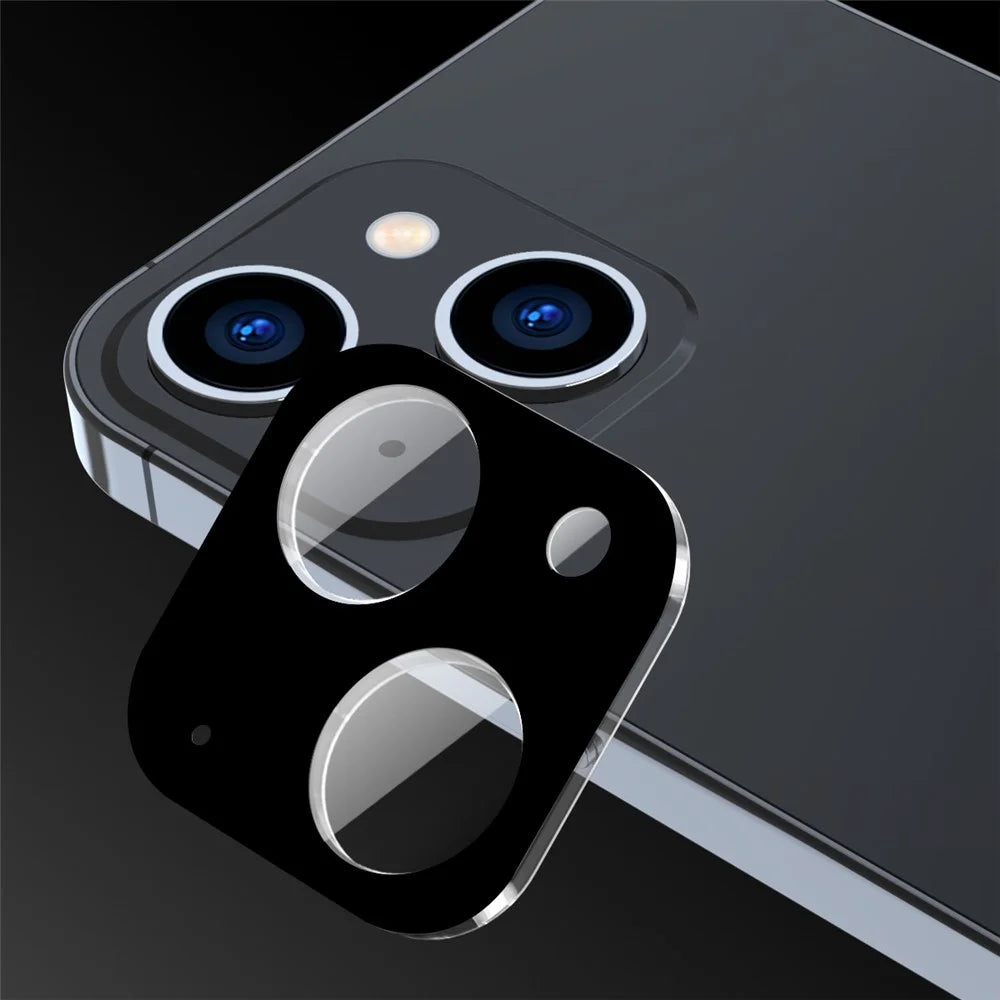 ENKAY HAT PRINCE For iPhone 13 6.1 inch / 13 mini 5.4 inch Camera Lens Tempered Glass Film Full Cover Silk Printing Lens Protector - 4