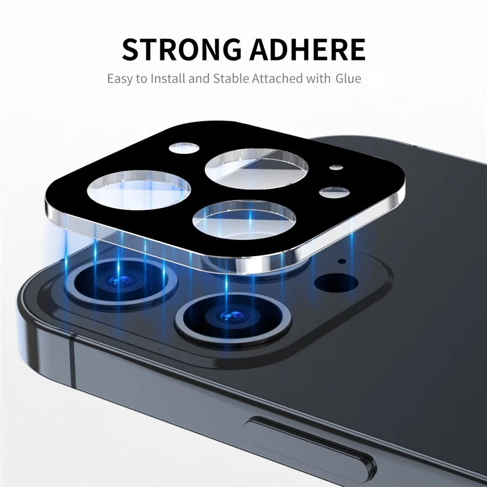 ENKAY HAT PRINCE For iPhone 13 Pro 6.1 inch / 13 Pro Max 6.7 inch Full Cover Rear Camera Lens Protector Silk Printing Anti-scratch Tempered Glass Lens Film - 3