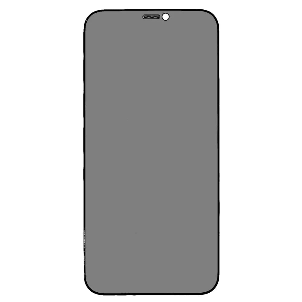 For iPhone 12 Pro Max 6.7 inch High Aluminium-silicon Glass Privacy Screen Protector Silk Printing Full Cover Full Glue Anti-static Dust-proof Film with Auto Alignment Tool - 2