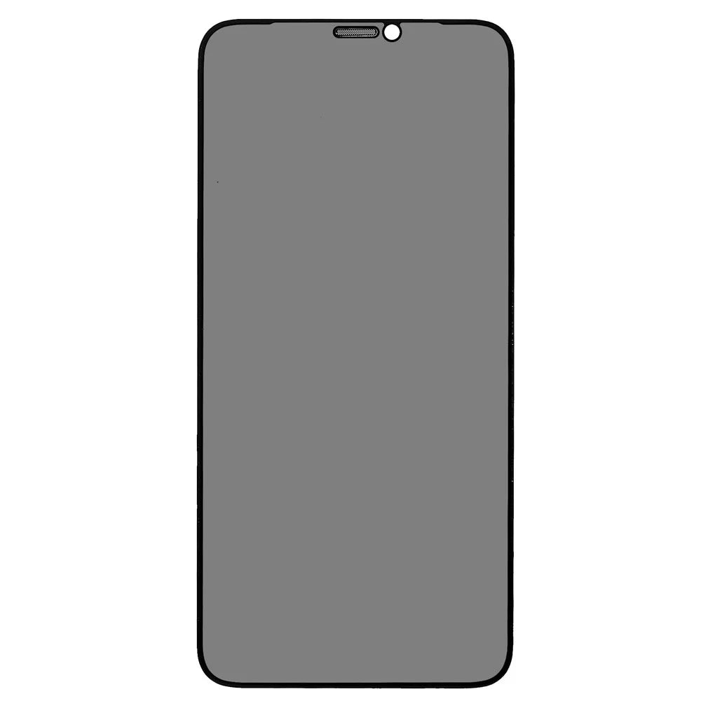 For iPhone 11 Pro Max / XS Max 6.5 inch Silk Printing Privacy Screen Protector High Aluminium-silicon Glass Full Cover Full Glue Anti-static Film with Dust-proof Net - 2