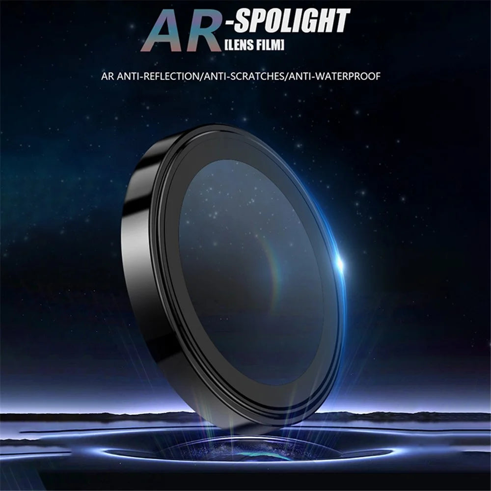 X-LEVEL AR-Spotlight Series For Samsung Galaxy S24 Tempered Glass Lens Protector Camera Lens Film - Black - 2