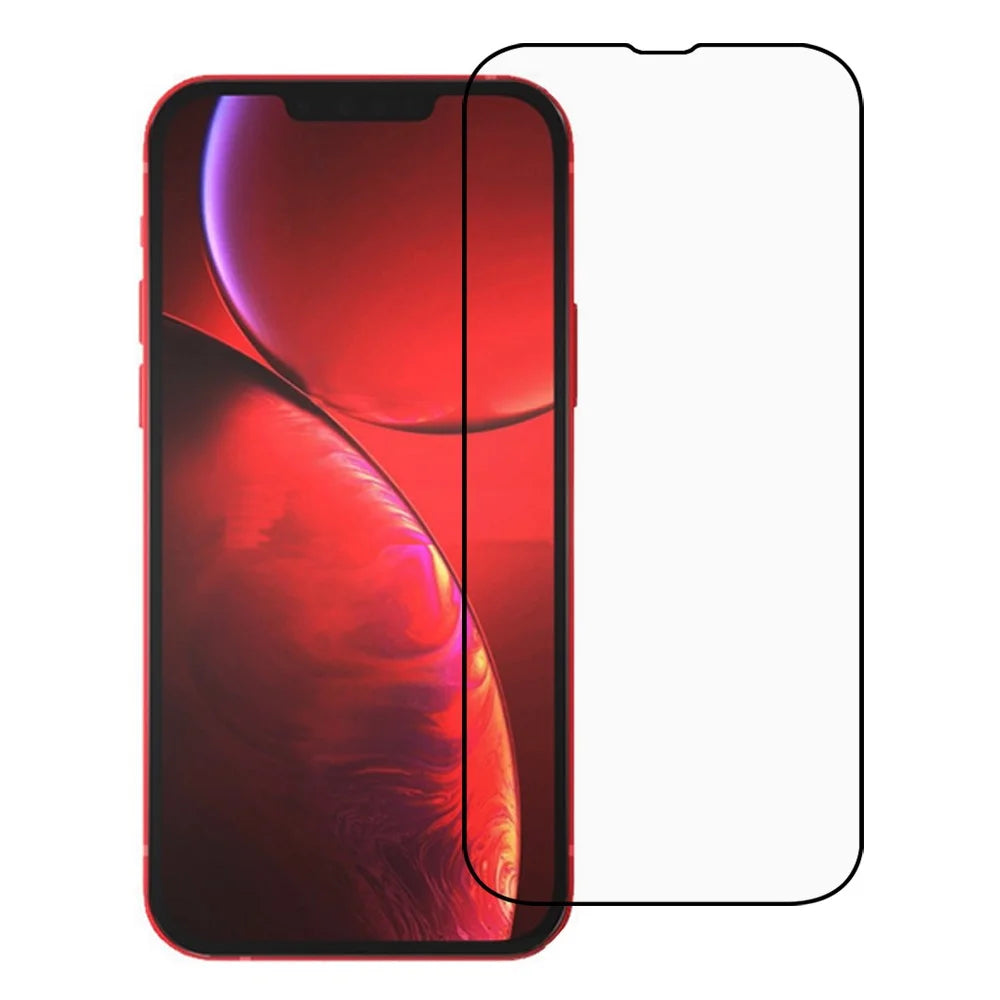 For iPhone 14 Plus 9D Full Coverage Silk Print HD Tempered Glass Film Full Glue Anti-explosion Screen Protector - 1