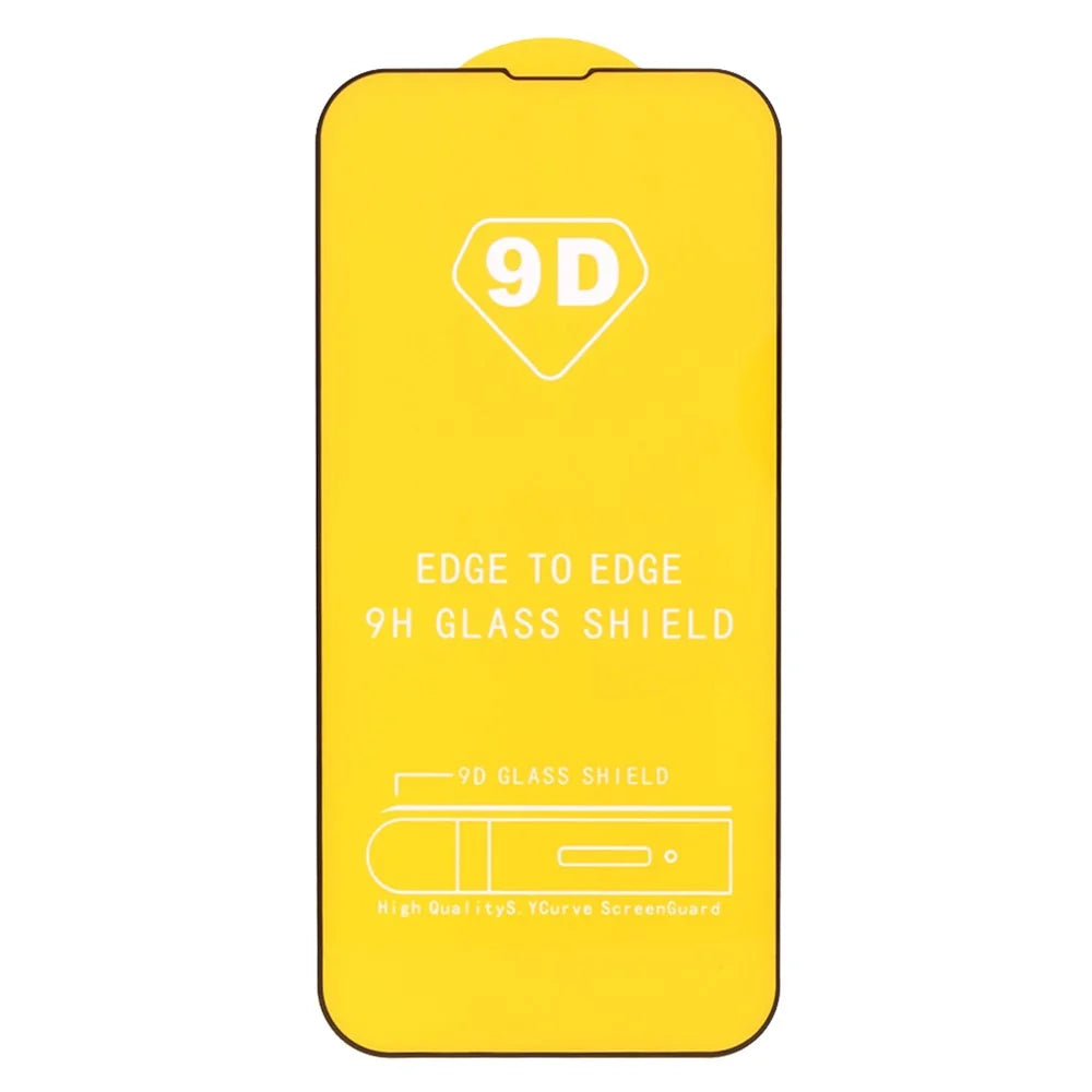 For iPhone 14 Plus 9D Full Coverage Silk Print HD Tempered Glass Film Full Glue Anti-explosion Screen Protector - 3
