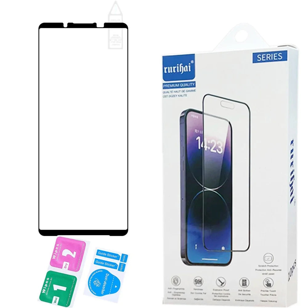RURIHAI 10Pcs For Sony Xperia 1 VI HD Clear Screen Film High Aluminum-Silicon Glass Screen Protector - 5