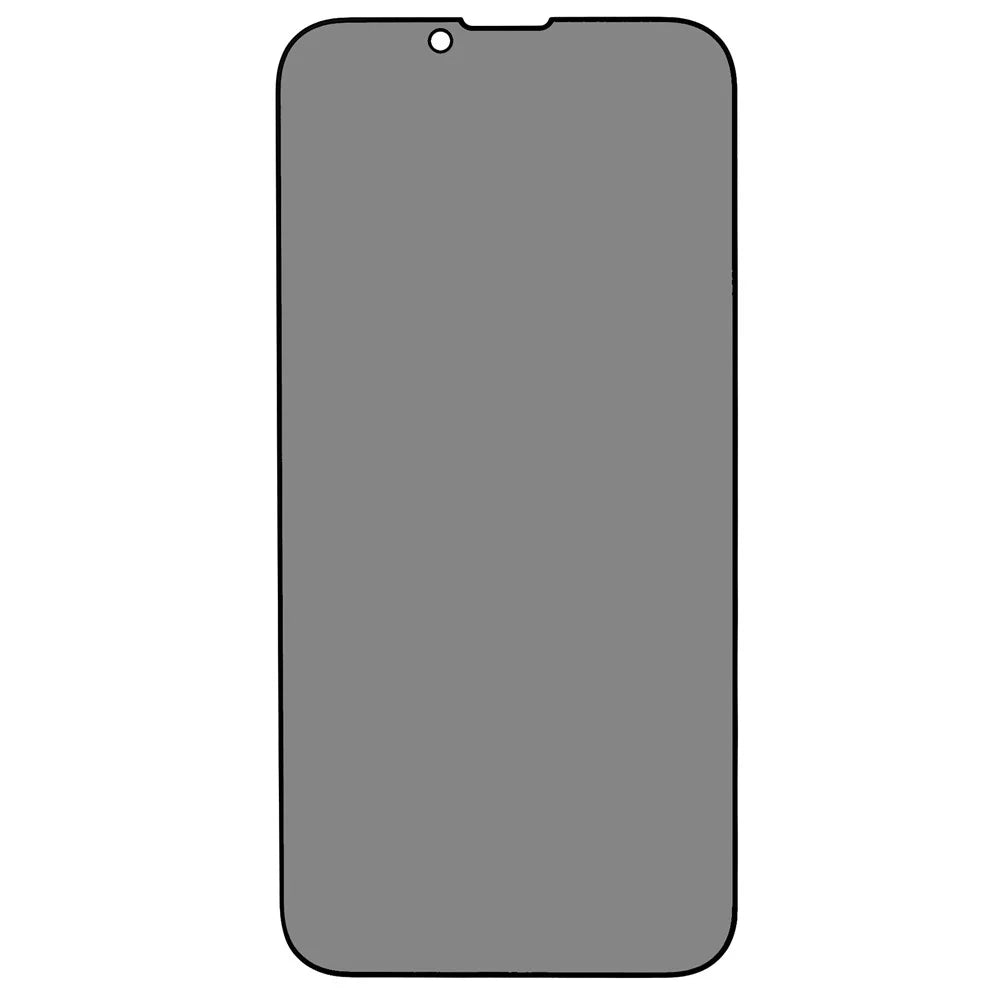 Anti-spy Tempered Glass Full Screen Protector for iPhone 14 6.1 inch, Bright Silk Printing Edge Full Glue Matte Screen Film - 2