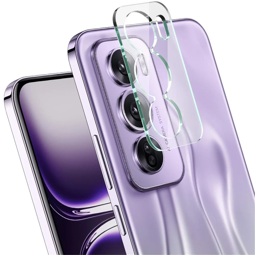 IMAK For Oppo Reno12 Pro 5G (Global) Camera Lens Protector Clear Acrylic Lens Cap + Tempered Glass Lens Film - 5