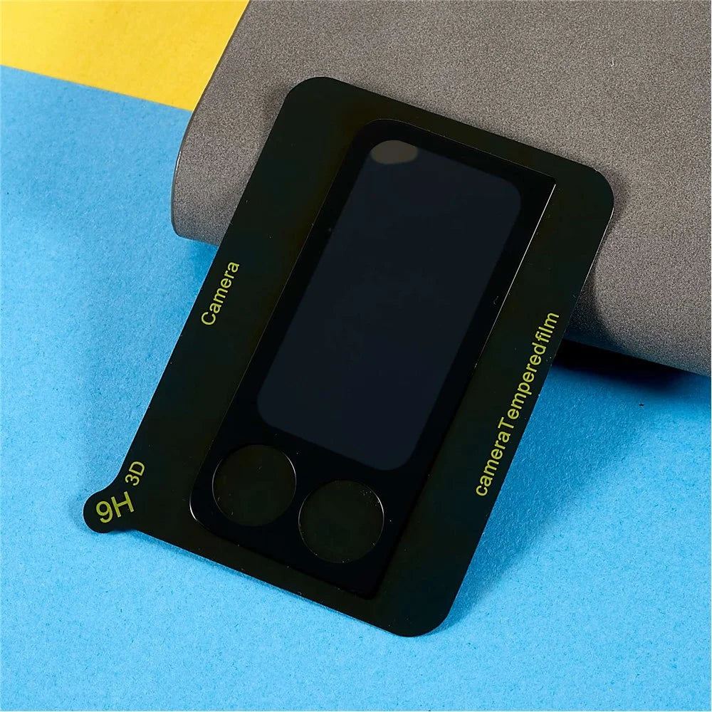 For Samsung Galaxy Z Flip4 5G Silk Printing Camera Lens Protector Anti-scratch HD Clear Tempered Glass Lens Film - 3
