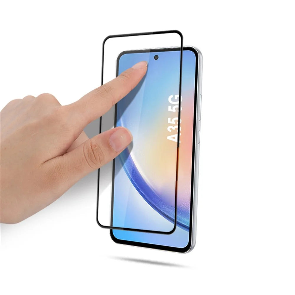 MOCOLO 25Pcs For Samsung Galaxy A35 5G / A55 5G Screen Protector Full Glue Silk Printing Tempered Glass Film, Black - 4