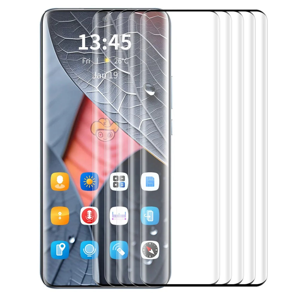 ENKAY HAT PRINCE 5Pcs For Huawei Pura 70 Pro / Pura 70 Pro+ / Pura 70 Ultra Screen Protector Tempered Glass Support Fingerprint Unlock - 1