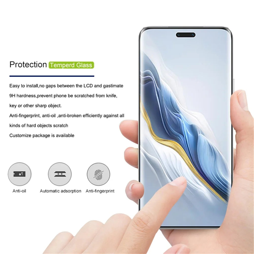MOCOLO 25Pcs For Honor Magic6 Pro 5G Full Screen Protector 3D Curved Tempered Glass Full Glue Film - 2