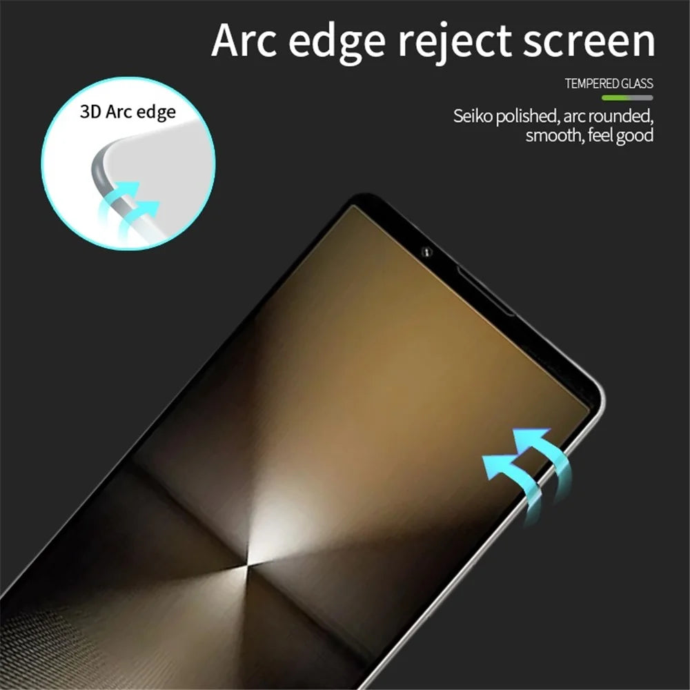 PINWUYO JK 3D Tempered Glass Film Series-2 for Sony Xperia 1 VI AGC Glass Screen Protector Full Glue - 5