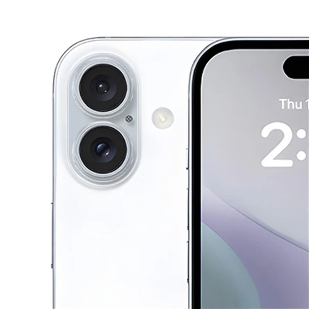 RURIHAI For iPhone 16 / 16 Plus Camera Lens Protector 3D Clear High Aluminum-Silicon Glass Lens Film - 2