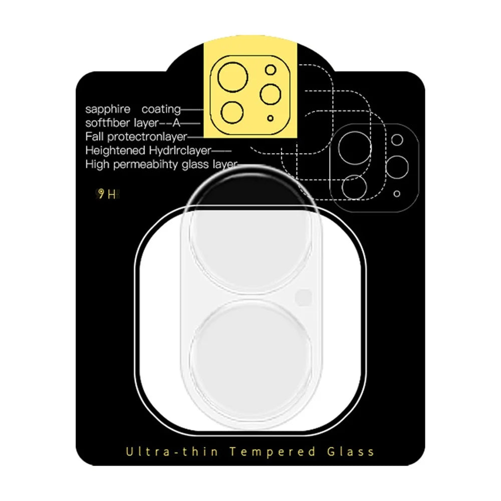 RURIHAI For iPhone 16 / 16 Plus Camera Lens Protector 3D Clear High Aluminum-Silicon Glass Lens Film - 3