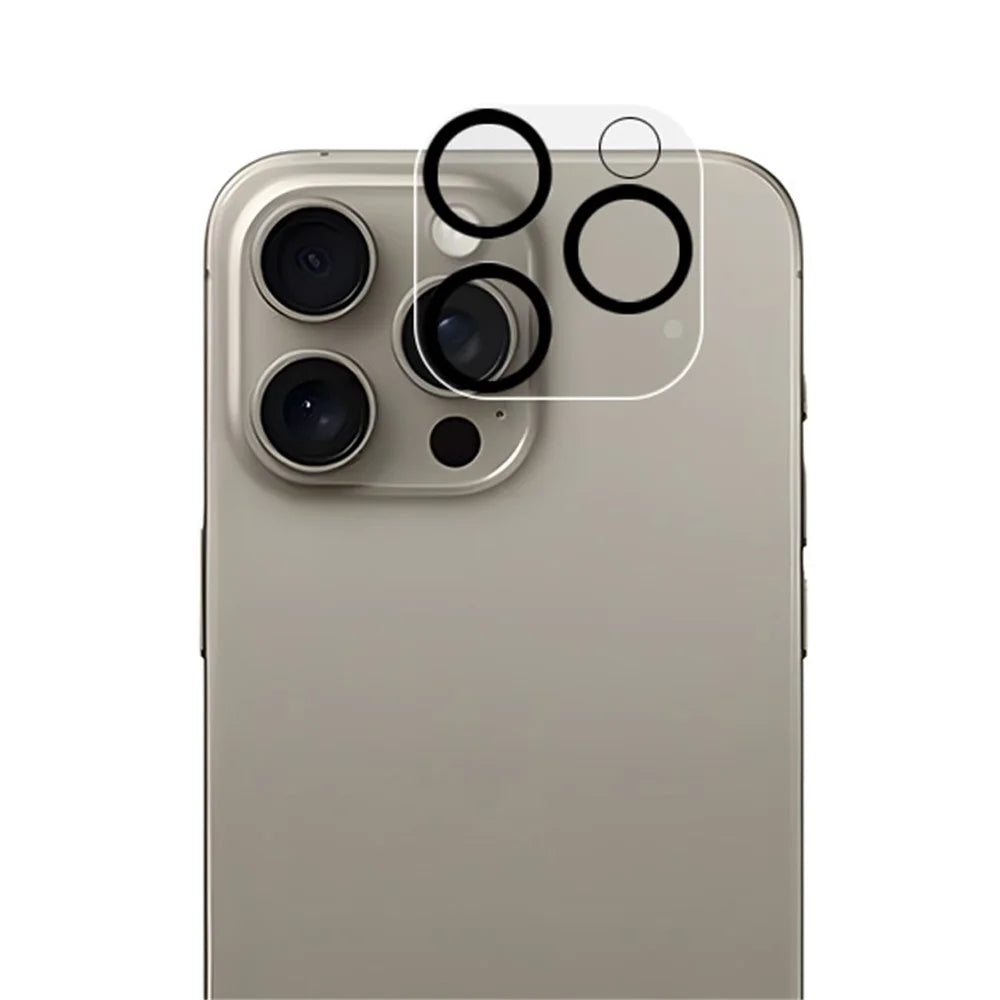 RURIHAI For iPhone 16 Pro / 16 Pro Max Camera Lens Protector Silk Printing Phone Lens Film - 1