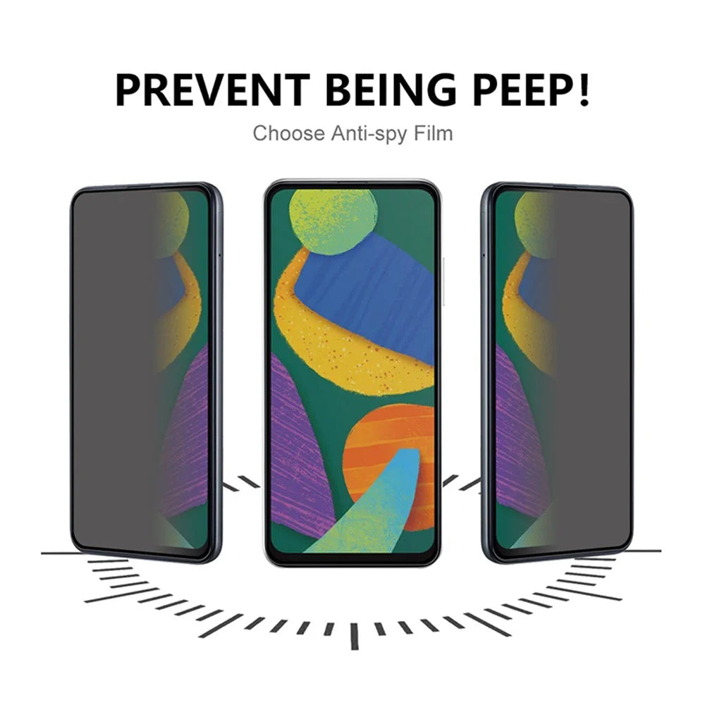 For Google Pixel 9 Pro XL Full Screen Protector Anti-Peep Tempered Glass Film - 4