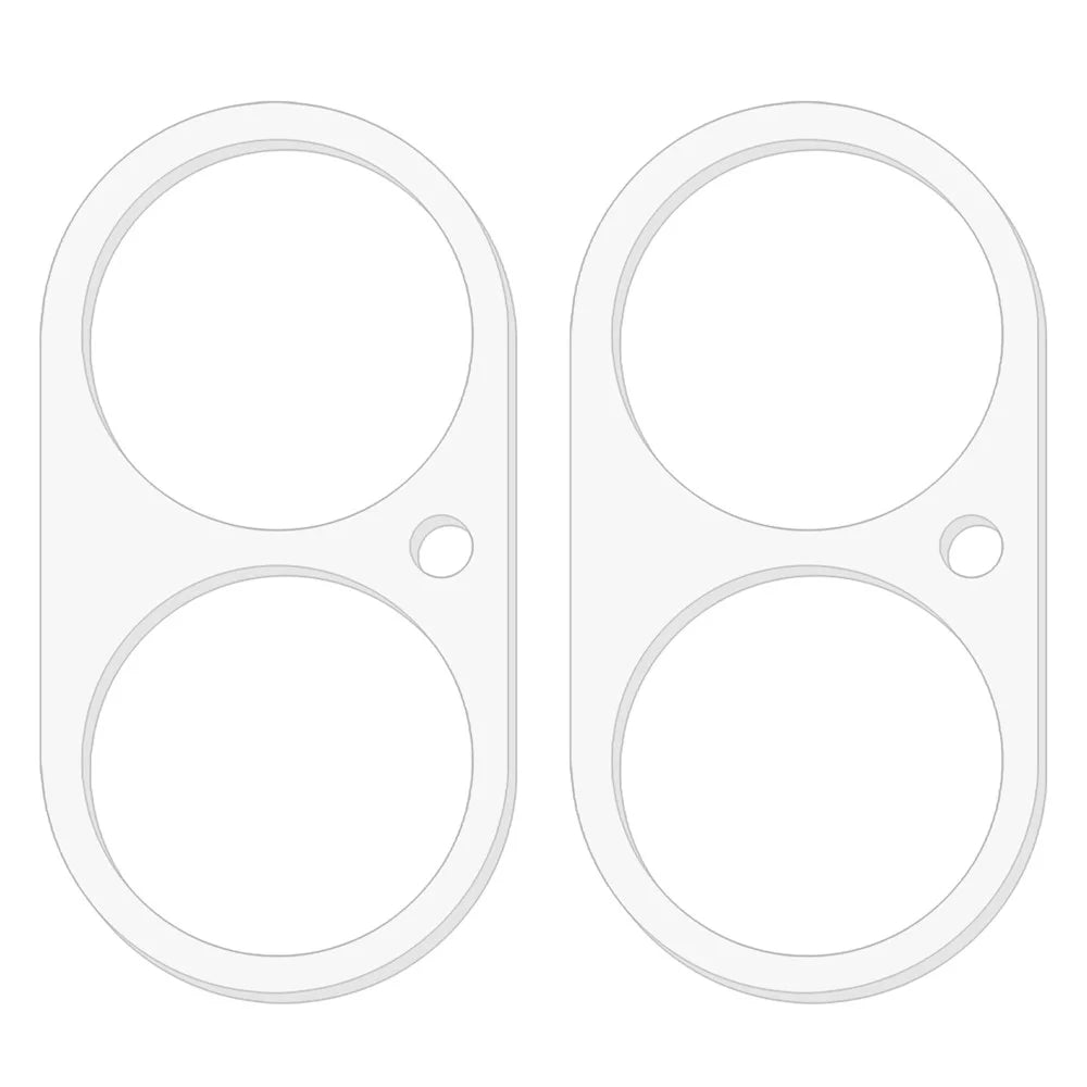 2Pcs For iPhone 16 / 16 Plus Camera Lens Protector 3D Arc Edge Tempered Glass Lens Film - 2