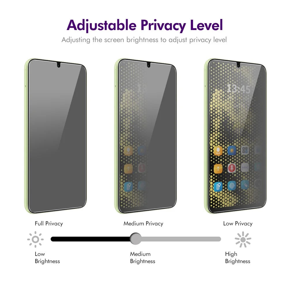 ENKAY HAT PRINCE 5Pcs For Huawei Enjoy 60 Privacy Screen Protector Full Coverage Anti-Spy - 3