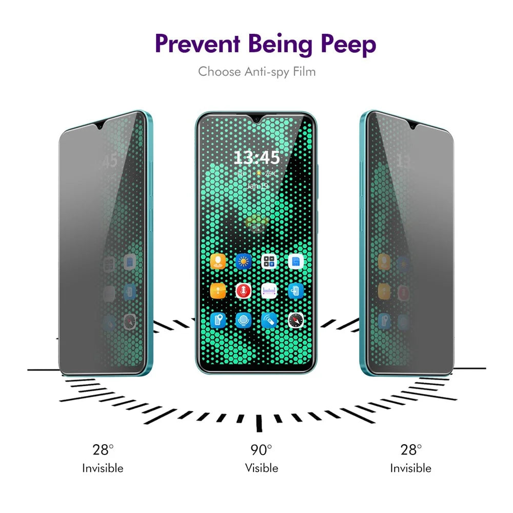 ENKAY HAT PRINCE 5Pcs For ZTE Blade V50 Design 4G Privacy Screen Protector Anti-Glare Screen Film - 2