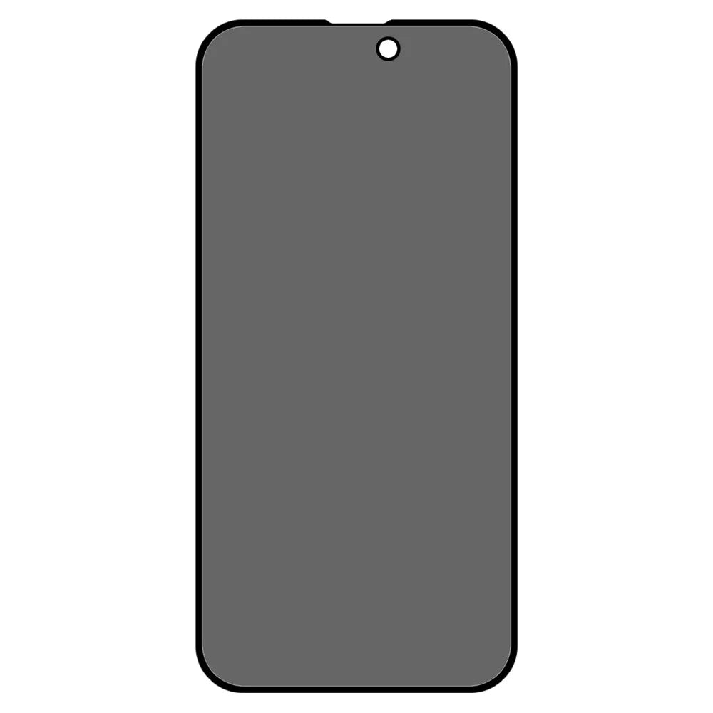For iPhone 16 Screen Protector Full Coverage Anti-Spy Silk Printing Tempered Glass Film - 2