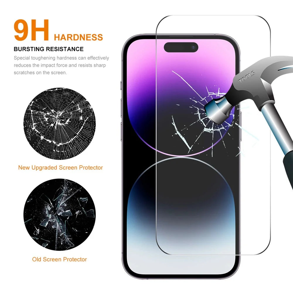ENKAY HAT PRINCE For iPhone 16 Plus / 15 Plus Anti-Scratch High Aluminium-Silicon Glass Film 0.26mm 2.5D - 2