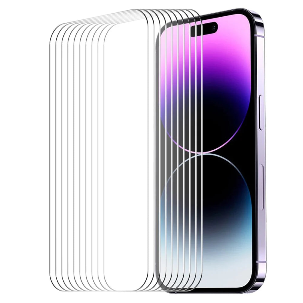 ENKAY HAT PRINCE 10Pcs For iPhone 16 High Aluminium-Silicon Glass Screen Protector - 1