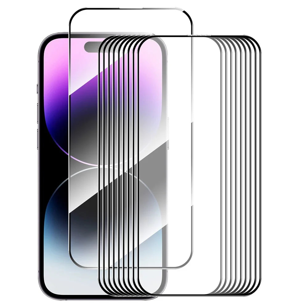 ENKAY HAT PRINCE 10Pcs For iPhone 16 Screen Protector Full Glue Silk Printing Complete Covering - 1
