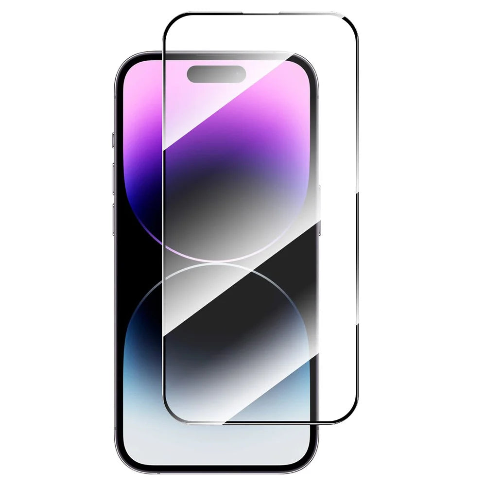 ENKAY HAT PRINCE For iPhone 16 Plus / 15 Plus Screen Protector Anti-Explosion 9H Silk Printing 0.26mm Screen Film - 1