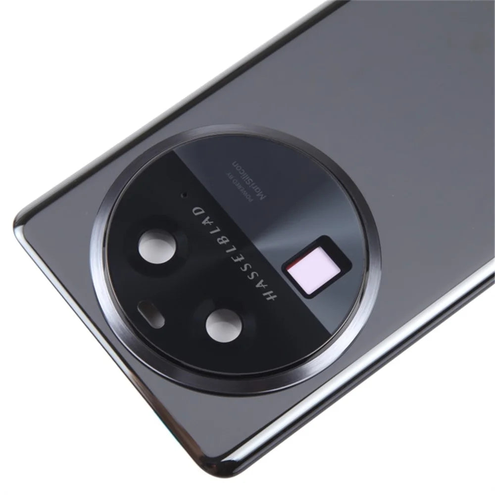 For Oppo Find X6 Battery Cover Back Rear Housing with Camera Ring Cover Parts (Without Logo) - Black - 5